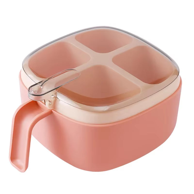4 in 1 Seasoning Box with Spoon Spice Jar