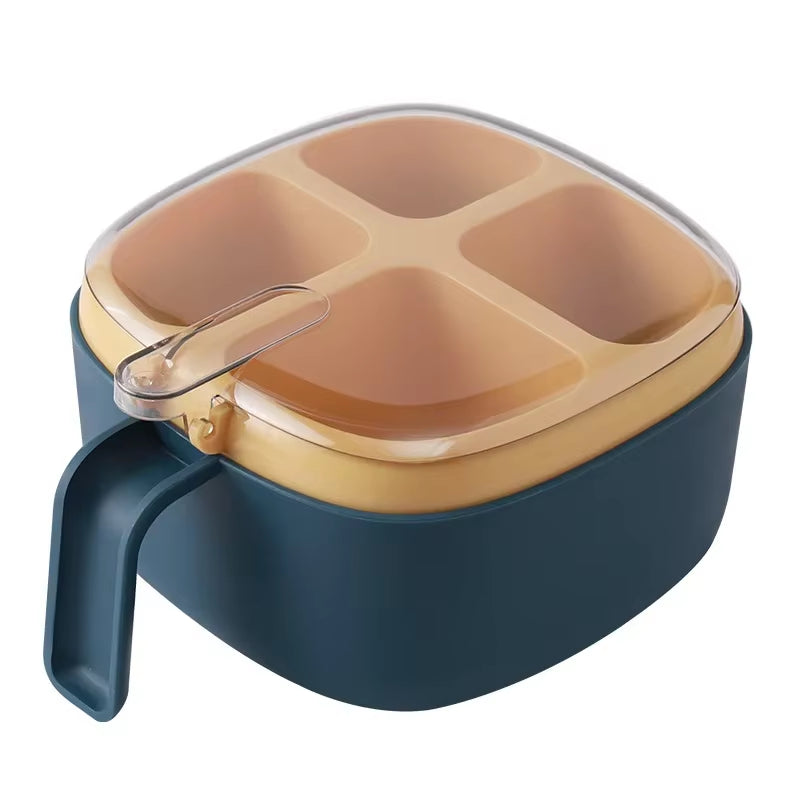 4 in 1 Seasoning Box with Spoon Spice Jar